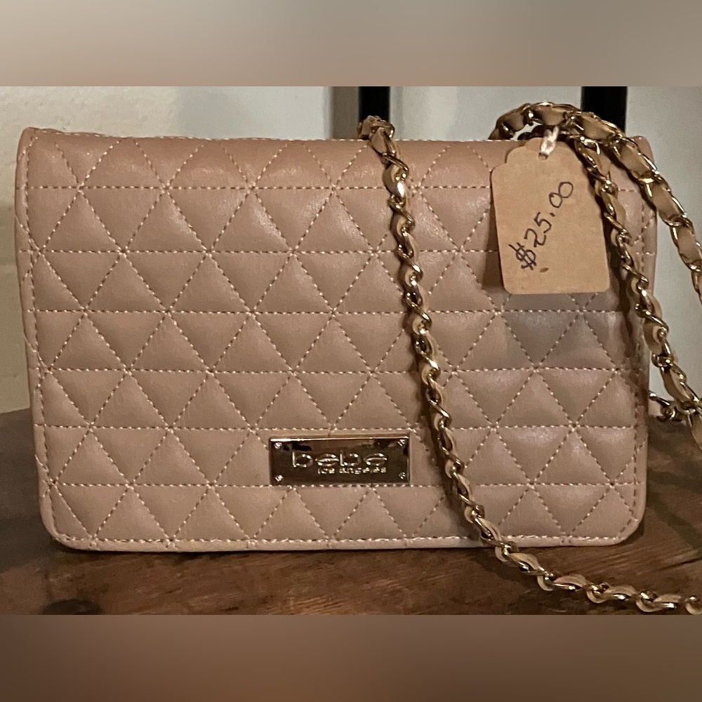 bebe Nude Quilted Crossbody Bag